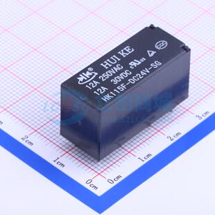DC24V HK115F 器件配单 12.7x29.6mm 电子元 插件 功率继电器