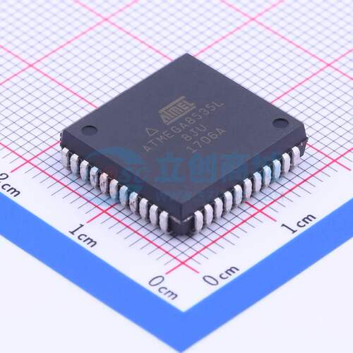 单片机(MCU/MPU/SOC) ATMEGA8535L-8JU PLCC-44(16.6x16.6) 原装