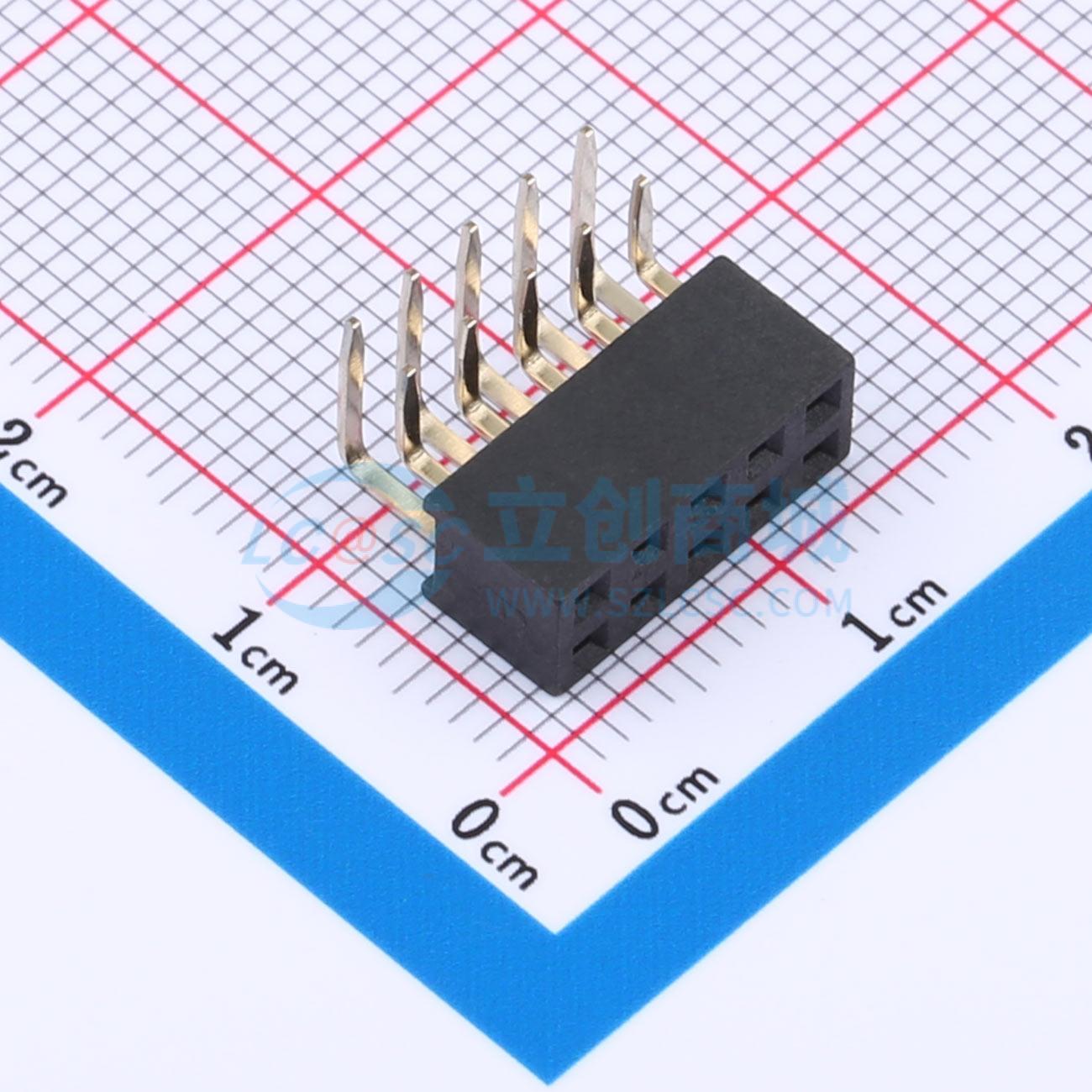 排母 F157-1205A0CRYE3 弯插,P=2.54mm 2x5P 原装 电子元器件配单