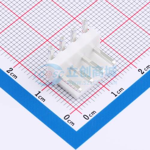 线对板针座 HC-VH-4A4W-05 弯插,P=3.96mm 1x4P 弯插 电子元器件