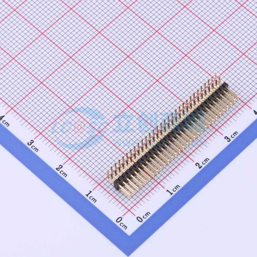 排针 X1321WR-2x30J-C40D18 弯插,P=1.27mm 2x30P 方针 原装正品