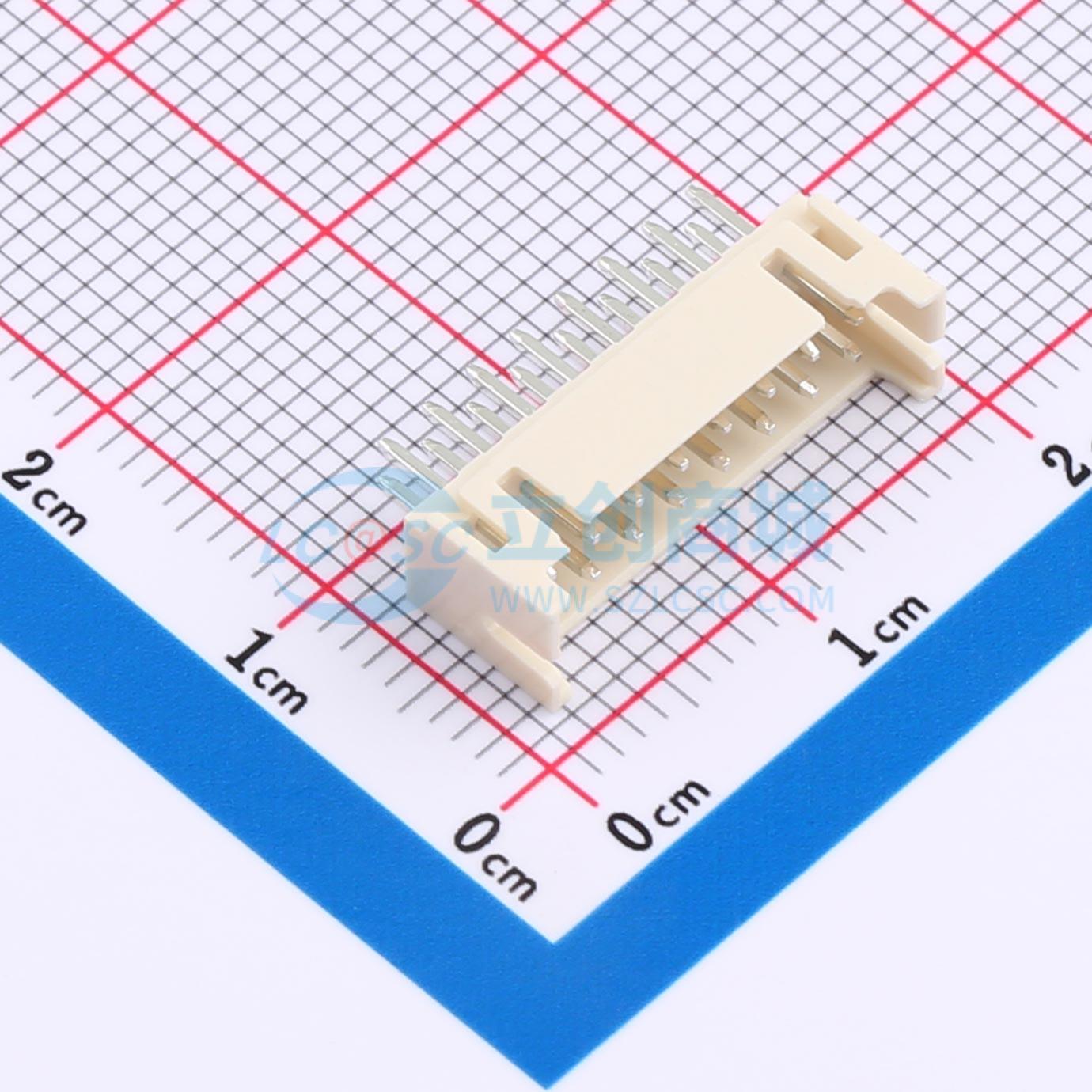线对板针座 XD-PHD-2*8A 插件,P=2mm 2x8P 直插 电子元器件配单