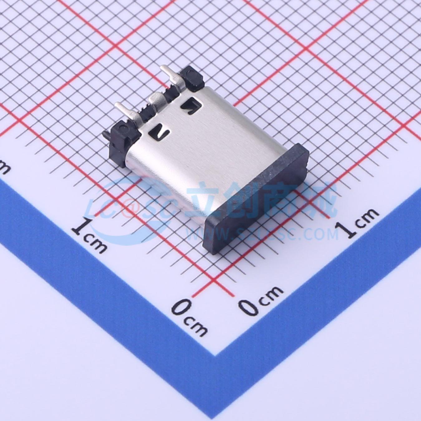 USB连接器 TYPEC-501S-ACP24H104 SMD Type-C 立贴 电子元器件