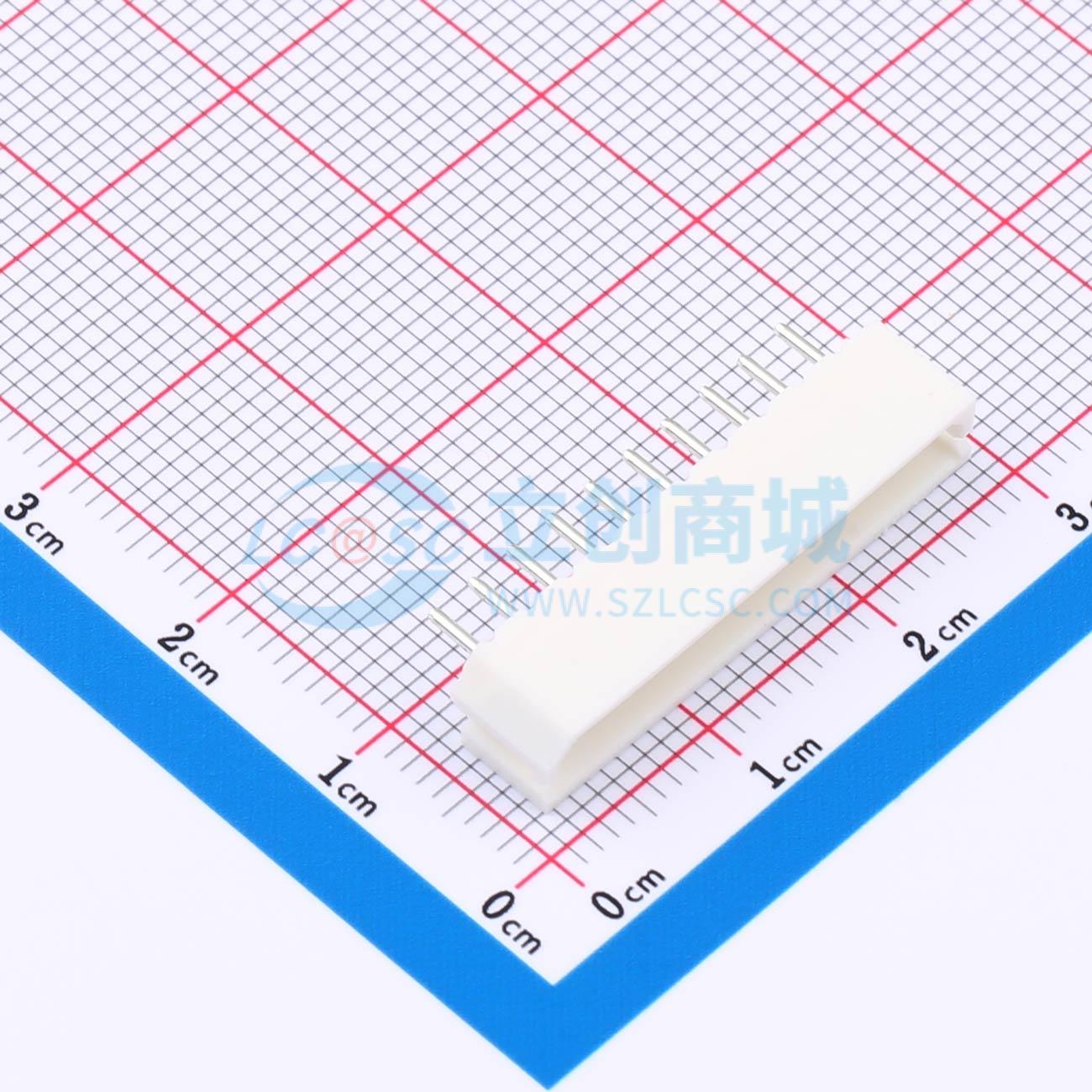 线对板针座 XD-5264-10A 插件,P=2.54mm 1x10P 直插 电子元器件