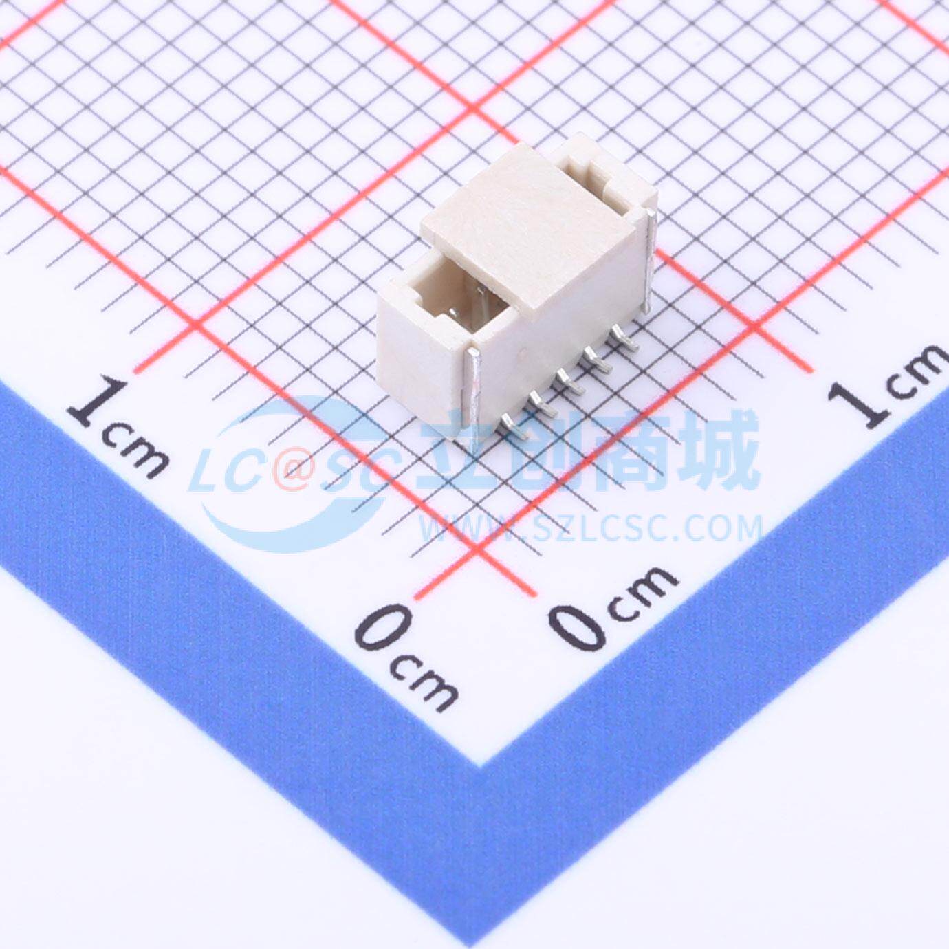 线对板针座 HC-1.0-5PLT SMD,P=1mm 1x5P 立贴 电子元器件配单