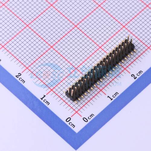 排针 X1321WVS-2x20J-C40D53 SMD,P=1.27mm 2x20P 方针 原装正品