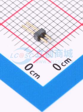 排针 GPCA101-0202A001C1AA 插件,P=1mm 1x2P 方针 电子元器件