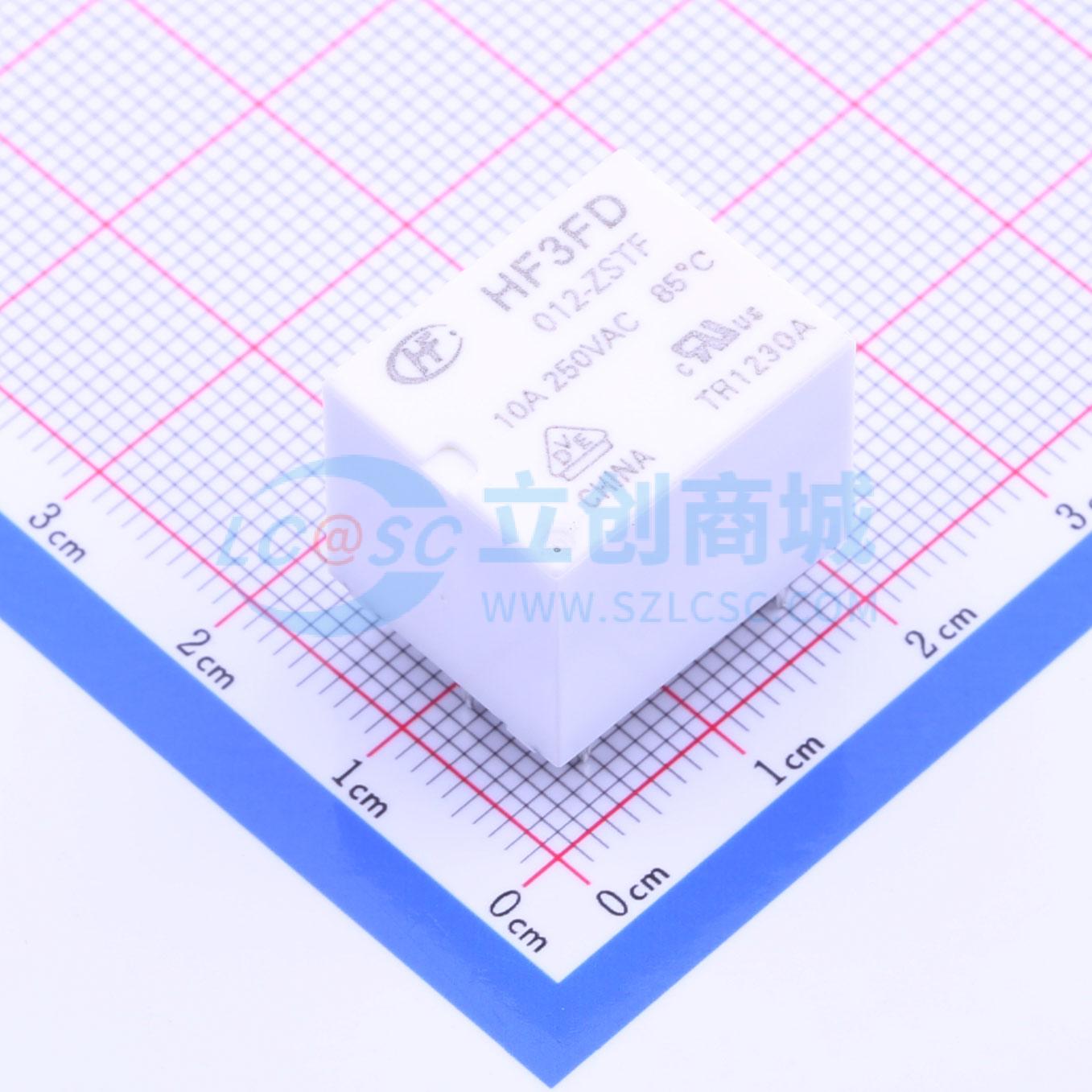 功率继电器 HF3FD-012-ZSTF 插件,15.2x19mm 5 12V 电子元器件