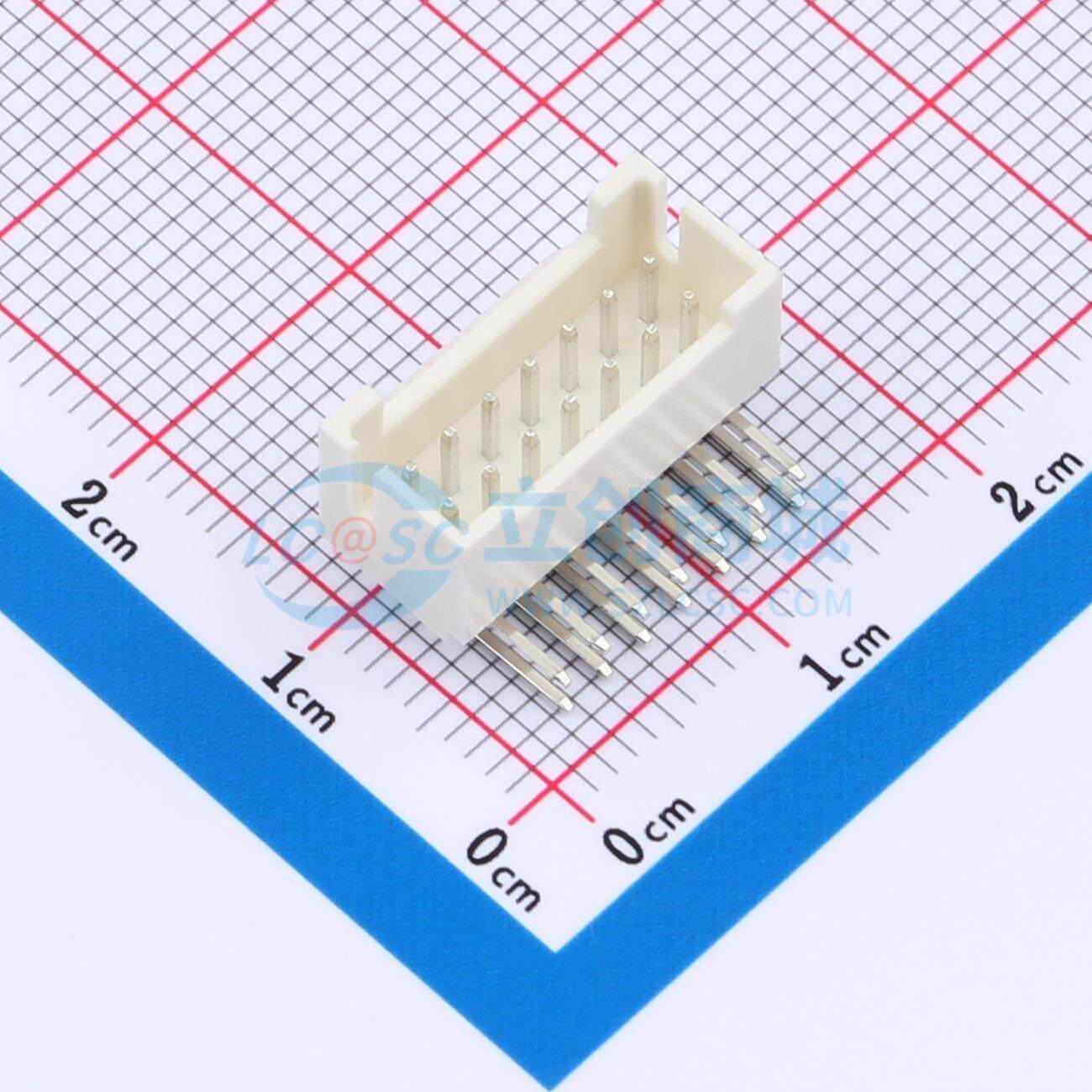 线对板针座 PHB-14AW 弯插,P=2mm 原装正品 电子元器件配单