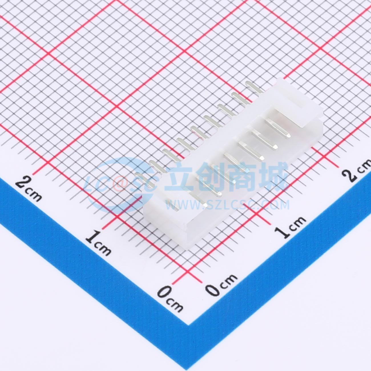 线对板针座 XD-PH-9A-G 插件,P=2mm 1x9P 直插 电子元器件配单