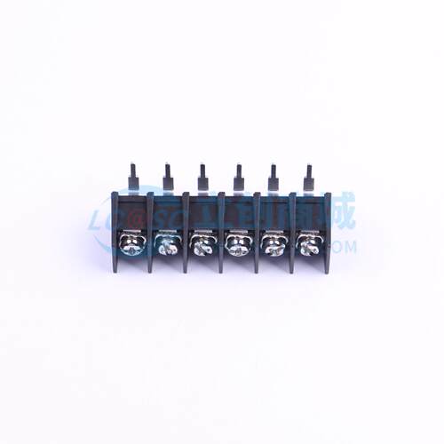 栅栏式接线端子 KF45R-9.5-6P 弯插,P=9.5mm 两面 1x6P 弯针 原装