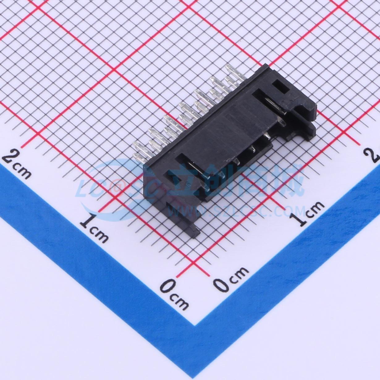 线对板针座 IPCW207W27NB01V 插件,P=2mm 2x7P 直插 电子元器件