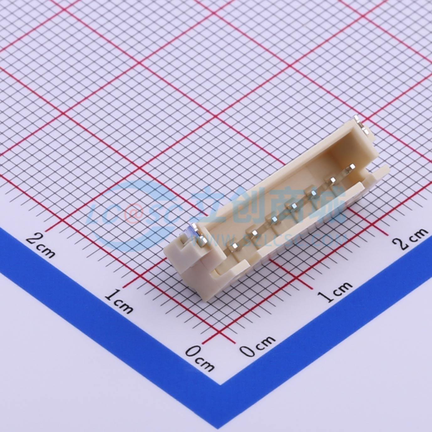 线对板针座 HX25003-7AWB SMD,P=2.5mm,卧贴 1x7P 卧贴 原装正品