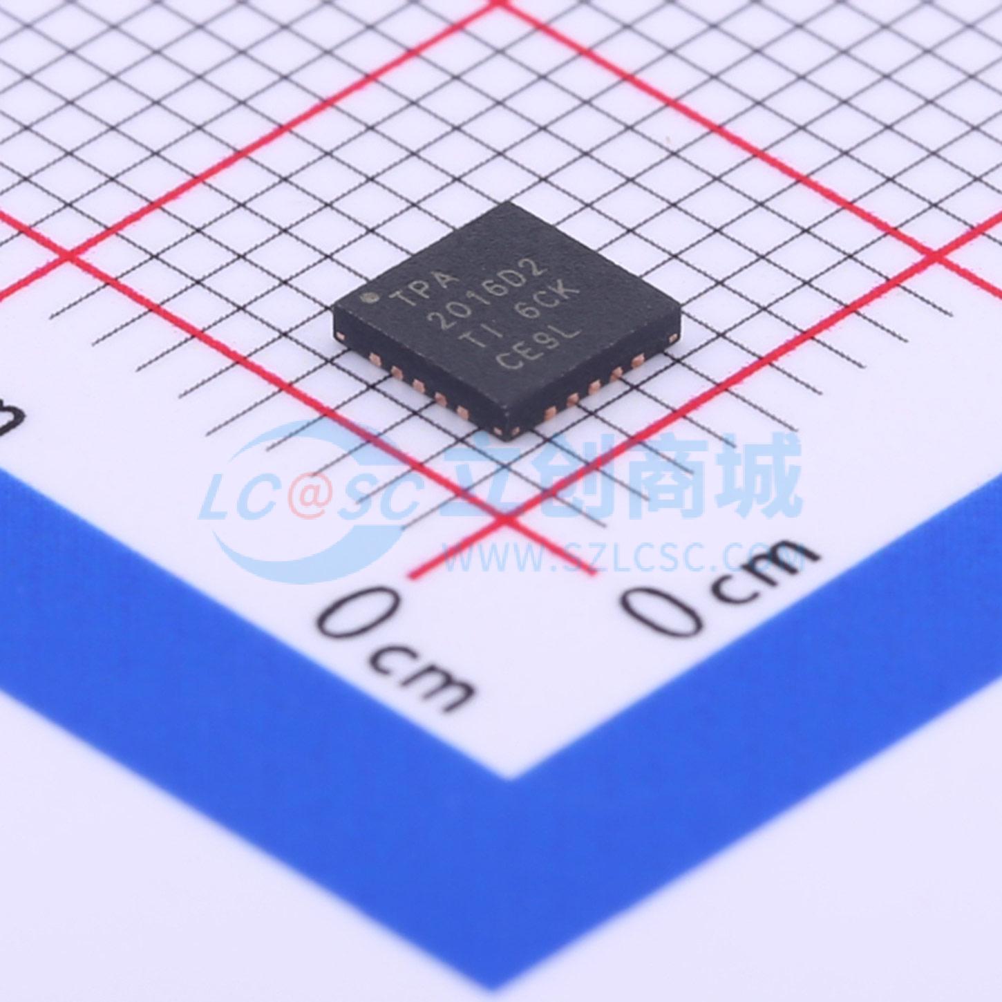 音频功率放大器 TPA2016D2RTJR QFN-20-EP(4x4) 电子元器件配单