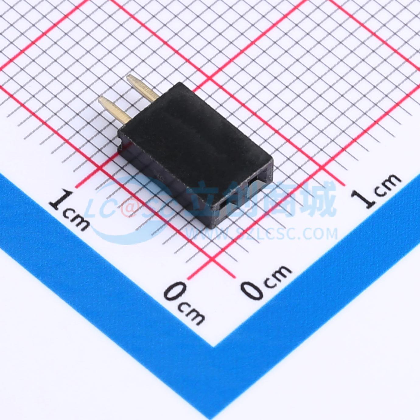 排母 CSHA101-0202A001R1AA 插件,P=2.54mm 1x2P 单排 电子元器件