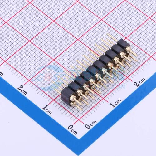 排针 PZ254-2-10-Z-C 插件,P=2.54mm 2x10P 圆针 电子元器件配单