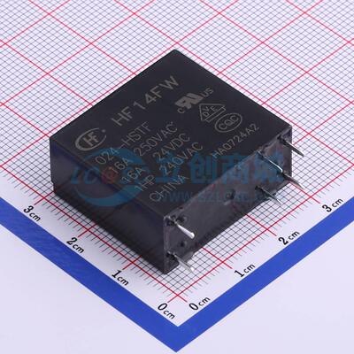 功率继电器 HF14FW/024-HSTF DIP,13x29mm 6 24V 电子元器件配单