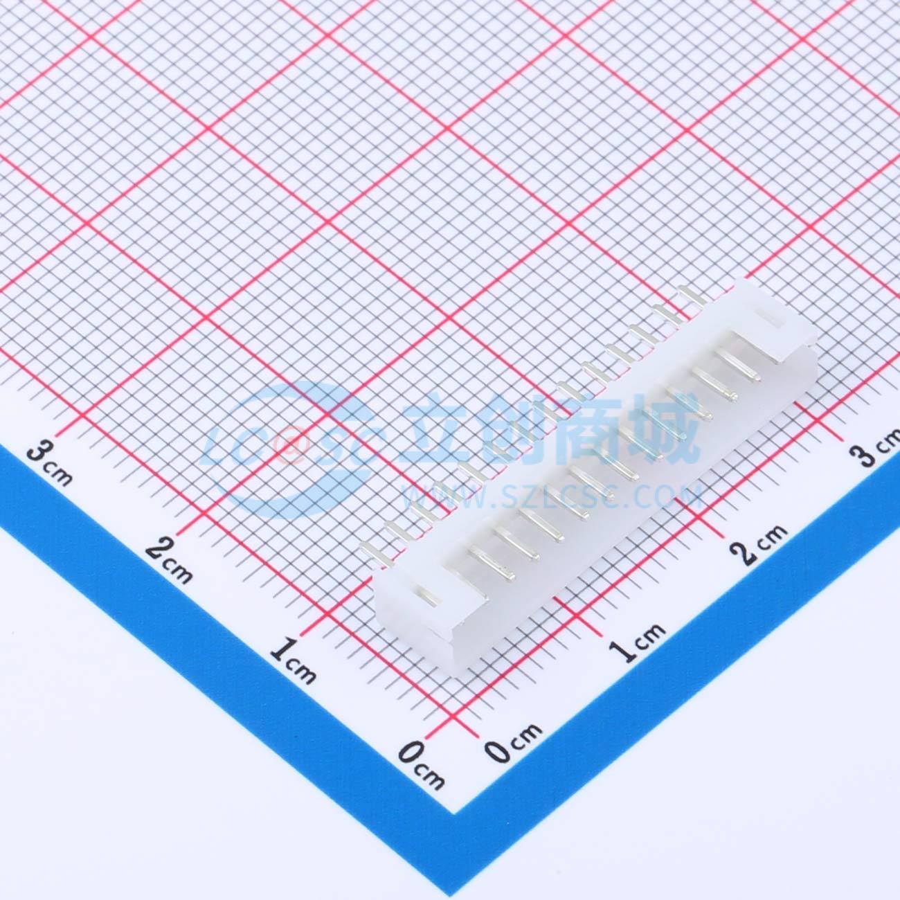 线对板针座 XD-PH-14A-G 插件,P=2mm 1x14P 直插 电子元器件配单