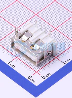 USB连接器 919-162A1012D10400 插件 A/F90度10 D款铜壳前两脚无