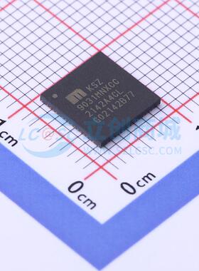 以太网收发器 KSZ9031MNXCC QFN-64-EP(8x8) 原装 电子元器件配单