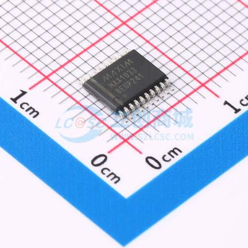 模数转换芯片ADC MAX1033BEUP+ TSSOP-20 原装正品
