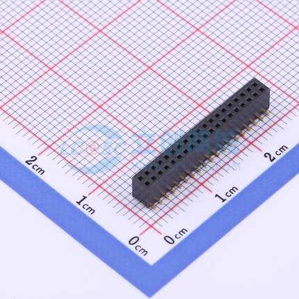 排母 X1321FVS-2x19-C43D48 SMD,P=1.27mm 2x19P 方孔 电子元器件