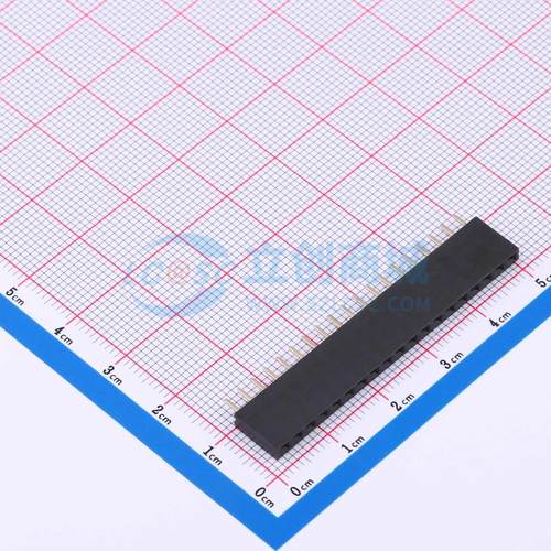 排母 BX-PM2.54-1-19PY 插件,P=2.54mm 1x19P 方孔 电子元器件