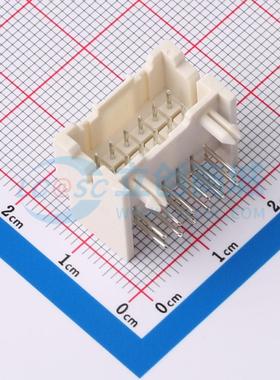 线对板针座 HC-XAD-2*6AW-05 插件,P=2.5mm 2x6P 弯插 电子元器件