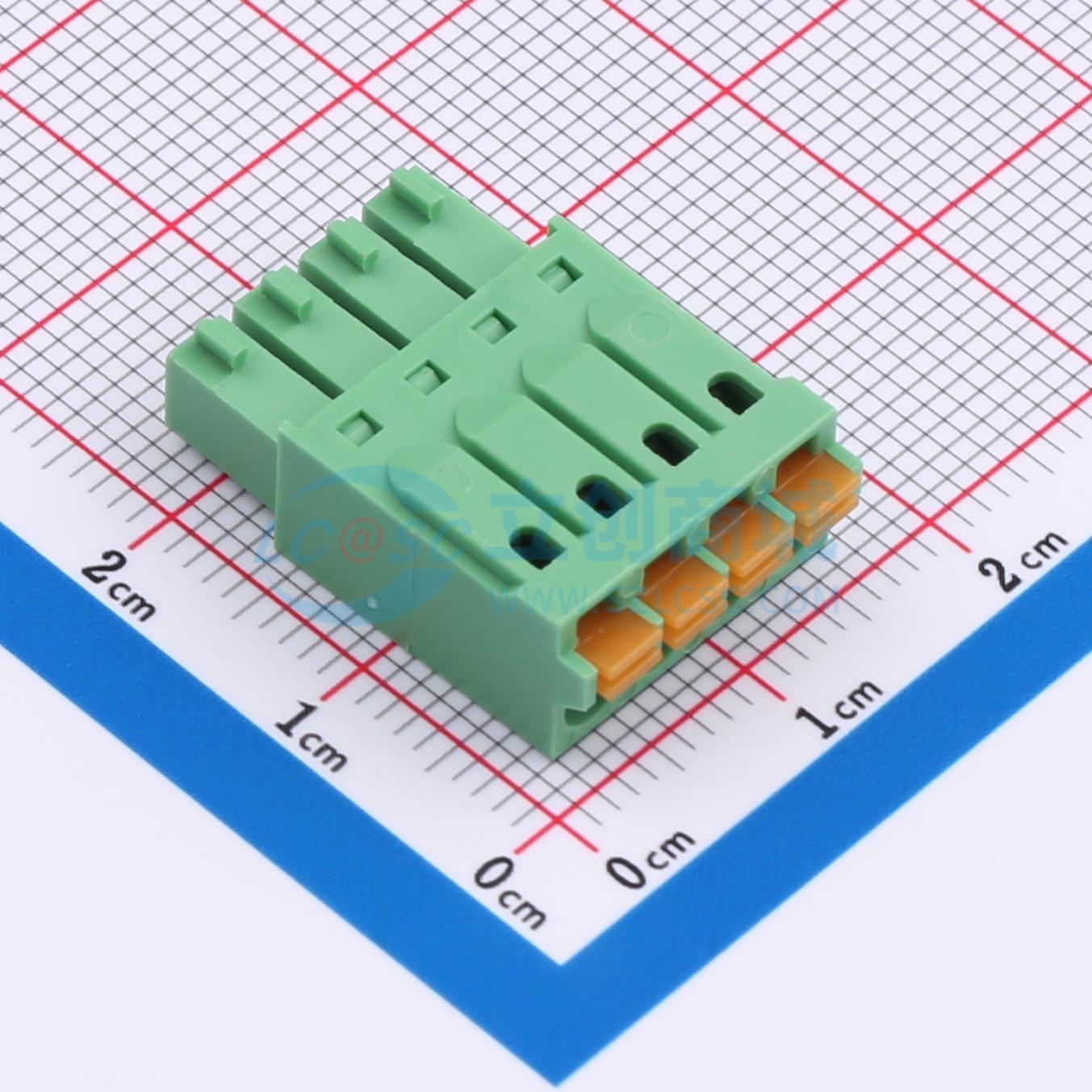 弹簧式接线端子 15EDGKN-3.5-04P-14-00A(H) 插件,P=3.5mm 原装