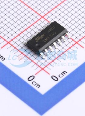 运算放大器 LM124D SOP-14 原装正品 电子元器件配单