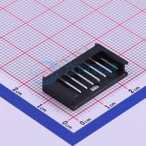 线对板针座 M2530V-08-BK 插件,P=2.54mm 1x8P 直插 电子元器件