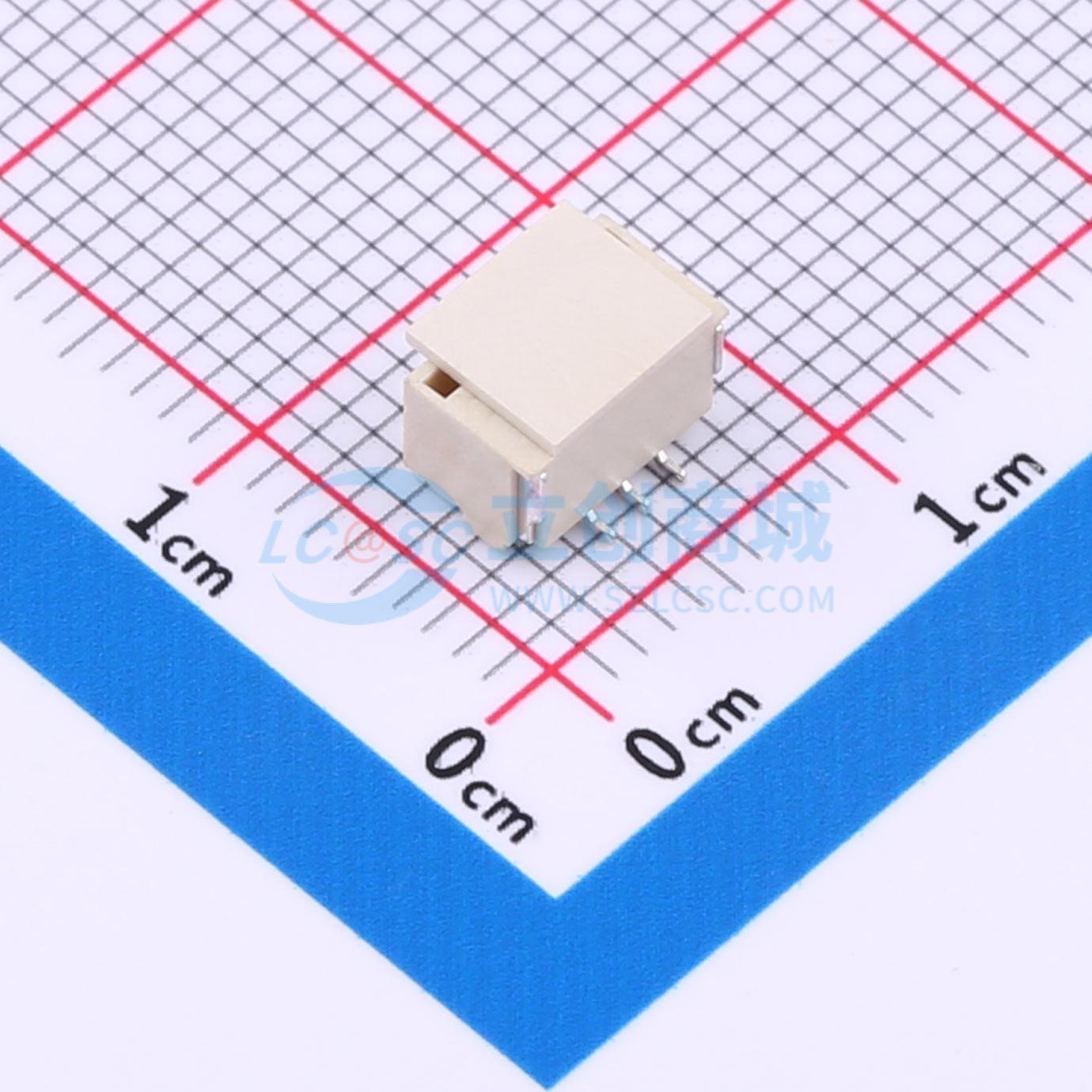 线对板针座 WAFER-GH125L-3A SMD,P=1.25mm 1x3P 立贴 电子元器件