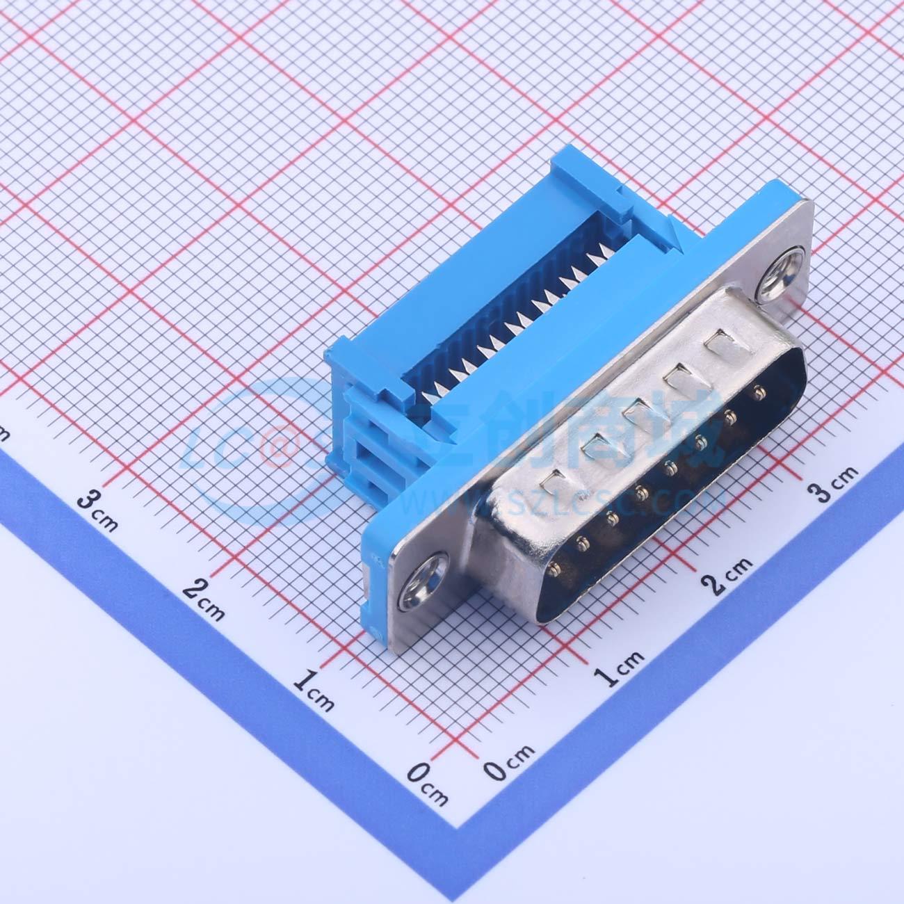X0715WT7BL5 - D-Sub 公 15P 焊线式 D-Sub/VGA连接器