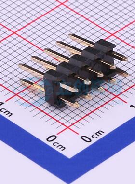 排针 X6521WV-2x05H-C60D30 插件,P=2.54mm 2x5P 方针 电子元器件