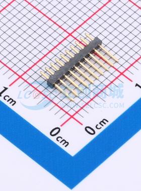 排针 GPCA101-1002A001C1AA 插件,P=1mm 1x10P 方针 电子元器件