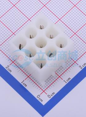 线对板针座 350432-1 插件,P=6.35mm 3x3P 原装 电子元器件配单