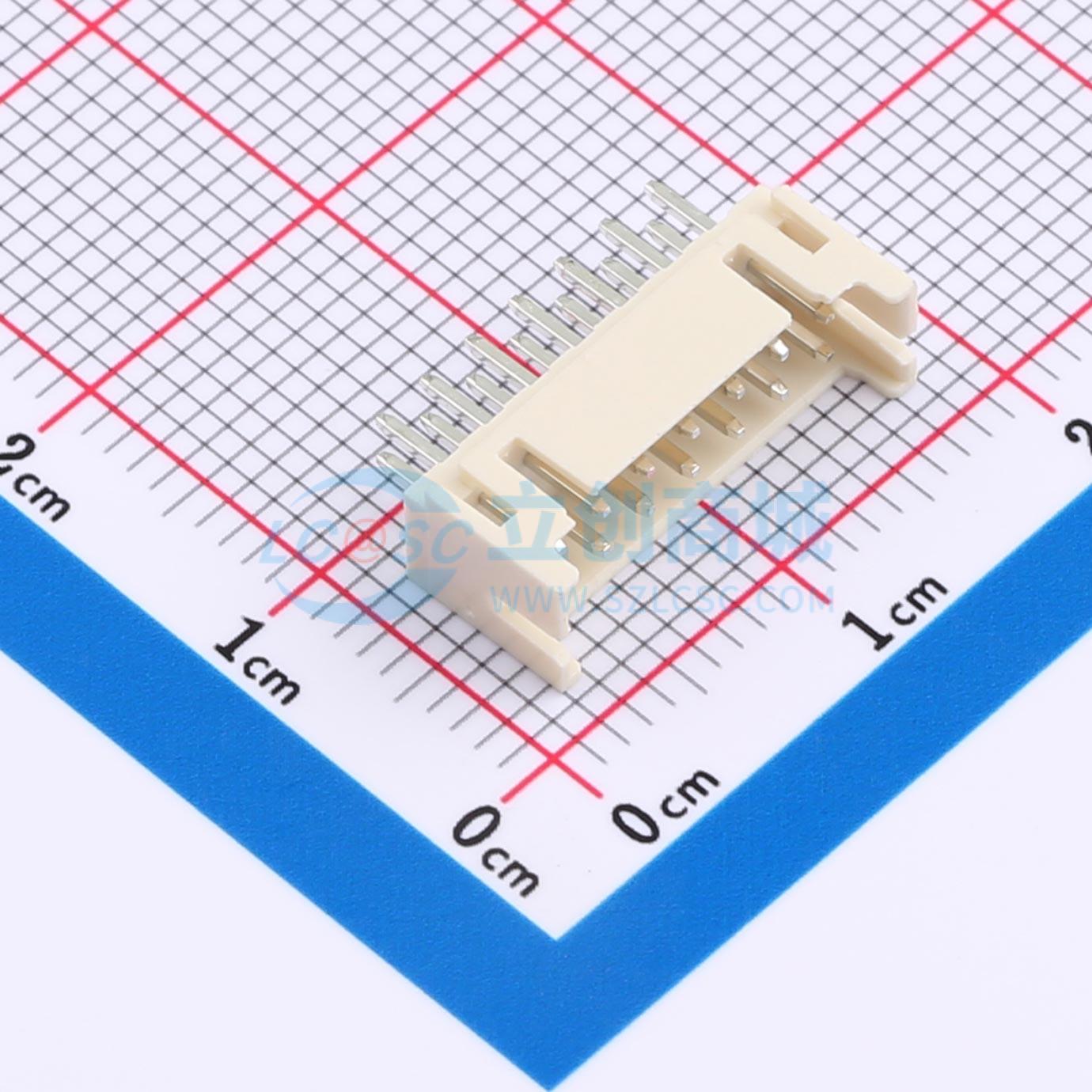 线对板针座 XD-PHD-2*7A 插件,P=2mm 2x7P 直插 电子元器件配单