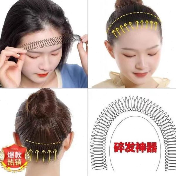 发饰款碎发夹钛素简约头饰碎发钛三件套气质钢整理无痕钢百搭