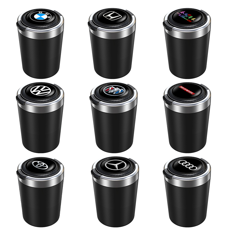 汽车载烟灰缸创意带盖自动车用高级感神器车内饰用品大全一键开盖