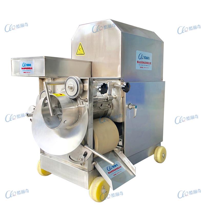 虾肉机多少钱一台 广州活虾死虾采肉泥机全自动鱼肉黄花鱼去刺机