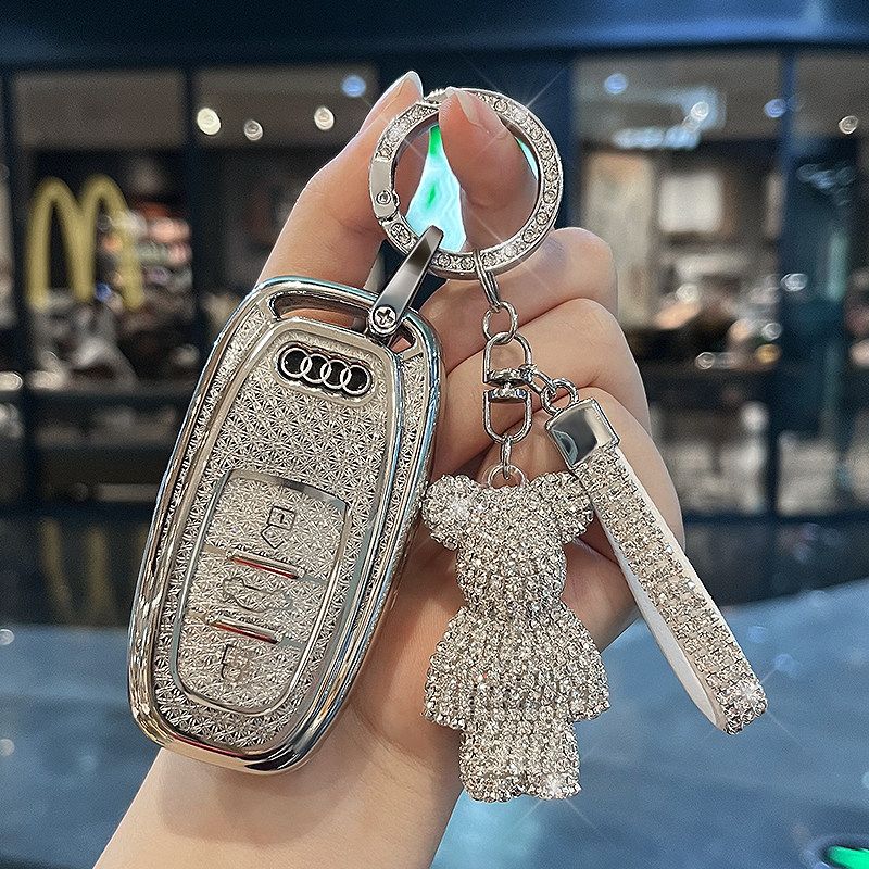 适用奥迪钥匙套升级高档全包保护