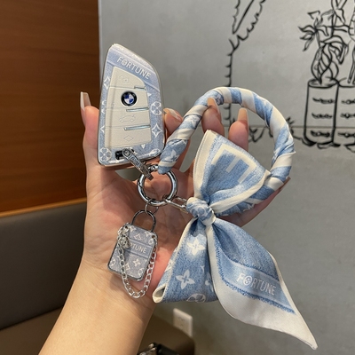 适用宝马5系钥匙套3系x3车x5女x1刀锋3系i3五系530三系320li扣525