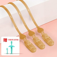 Шнурок-держатель, синяя зубная щетка для правильного прикуса, 3 шт