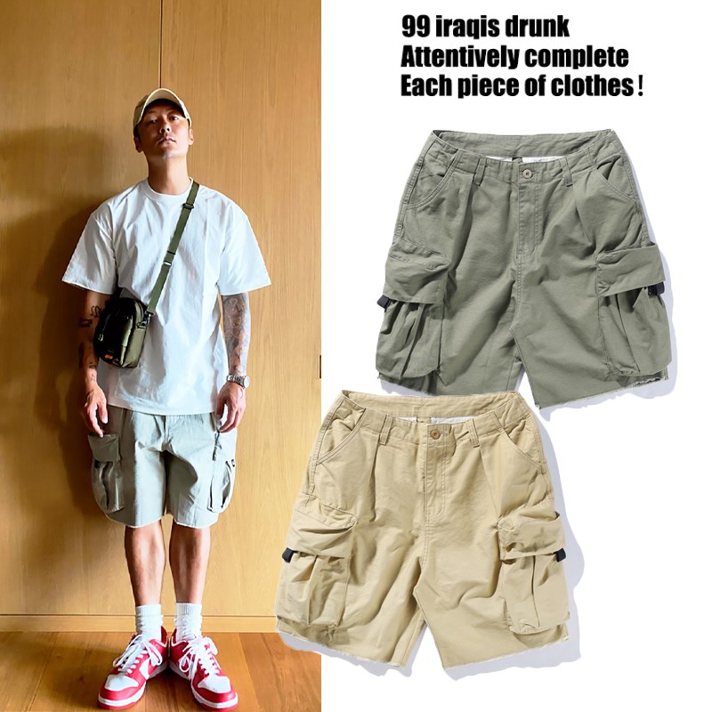 MADNESS MDNS WRUEI WORKWEAR SHORTS余文乐五分裤男潮牌工装短裤