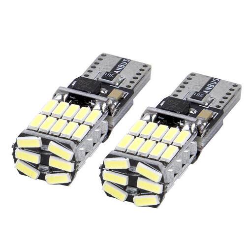 适用新款高亮LED解码T10示宽灯阅读灯 室内车顶灯4014-26SMD恒流