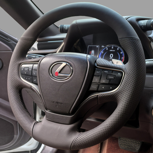 es240方向盘把套手缝四季 适用雷克萨斯es200nx300h薄款 真皮rx270