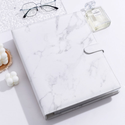 小饭圈A4大理石纹多功能收纳册