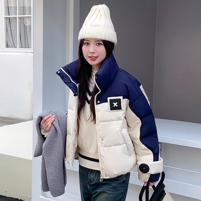 芯依梦羽绒棉短款韩版宽松棉服