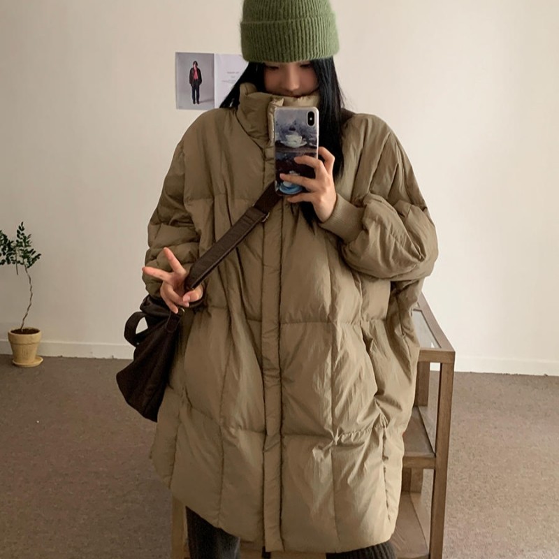 2025年新款棉服女冬中长款韩版宽松外套洋气时尚棉衣设计感棉袄潮