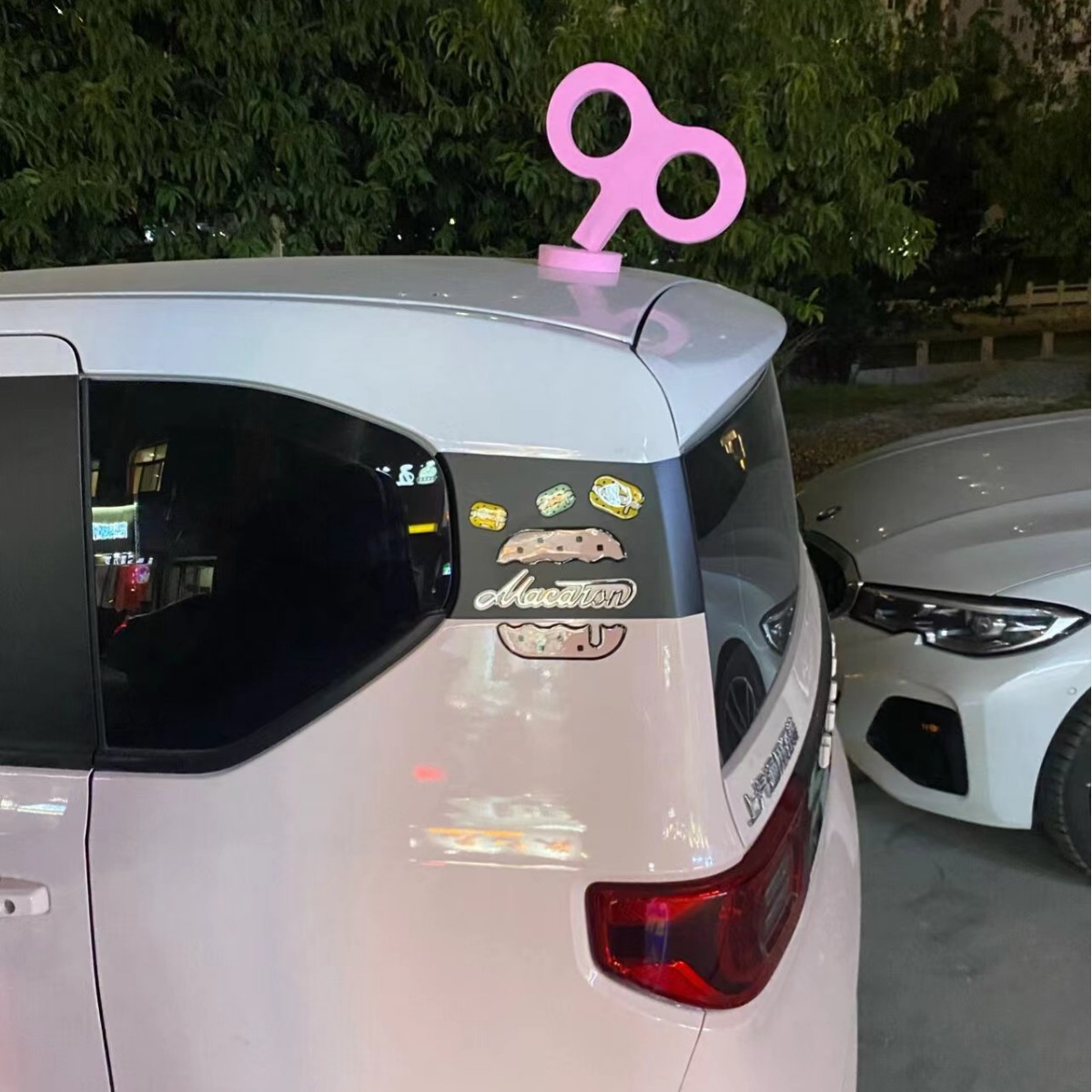 汽车车顶装饰个性可爱发条贴 smaart/miini/尾部发条甲壳虫装饰贴